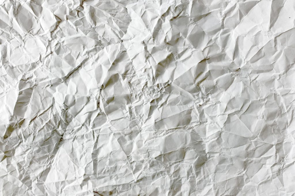 Wrinkled paper